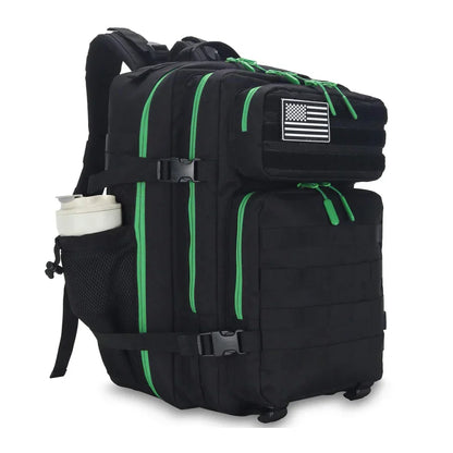 45L Tactical Backpack for Men and Women Large Athlete Gym Bag Outdoor Sports Hiking Survival Rucksack with Bottle Holder