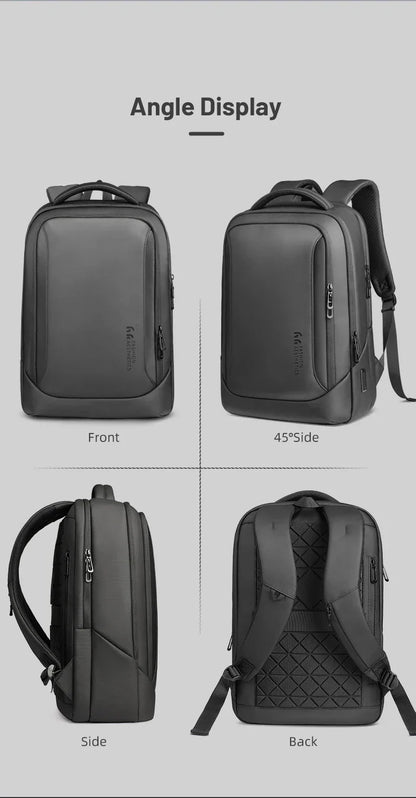 Multifunctional Men's Backpack 15.6" Laptop Backpack Waterproof Large Capacity Work Travel Backpack with USB Port