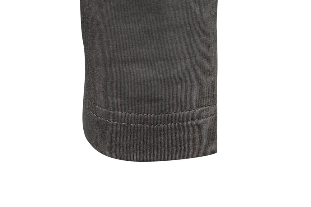 Brand Long Sleeve Men's Polo Shirts 100% Cotton Solid Color Casual Polo Shirts for Men New Sping Autumn Basic Polos Men