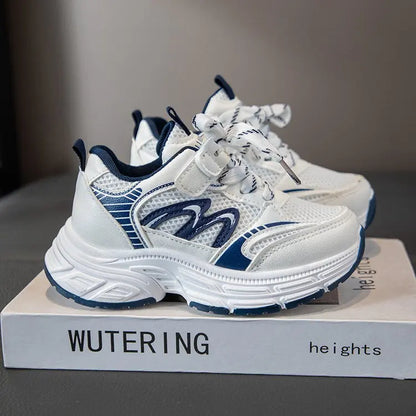 2026 Spring Autumn Children Chunky Mesh Sneakers Toddlers Boys Girls Casual Sports Shoes Patchwork School Kids Basketball Shoes
