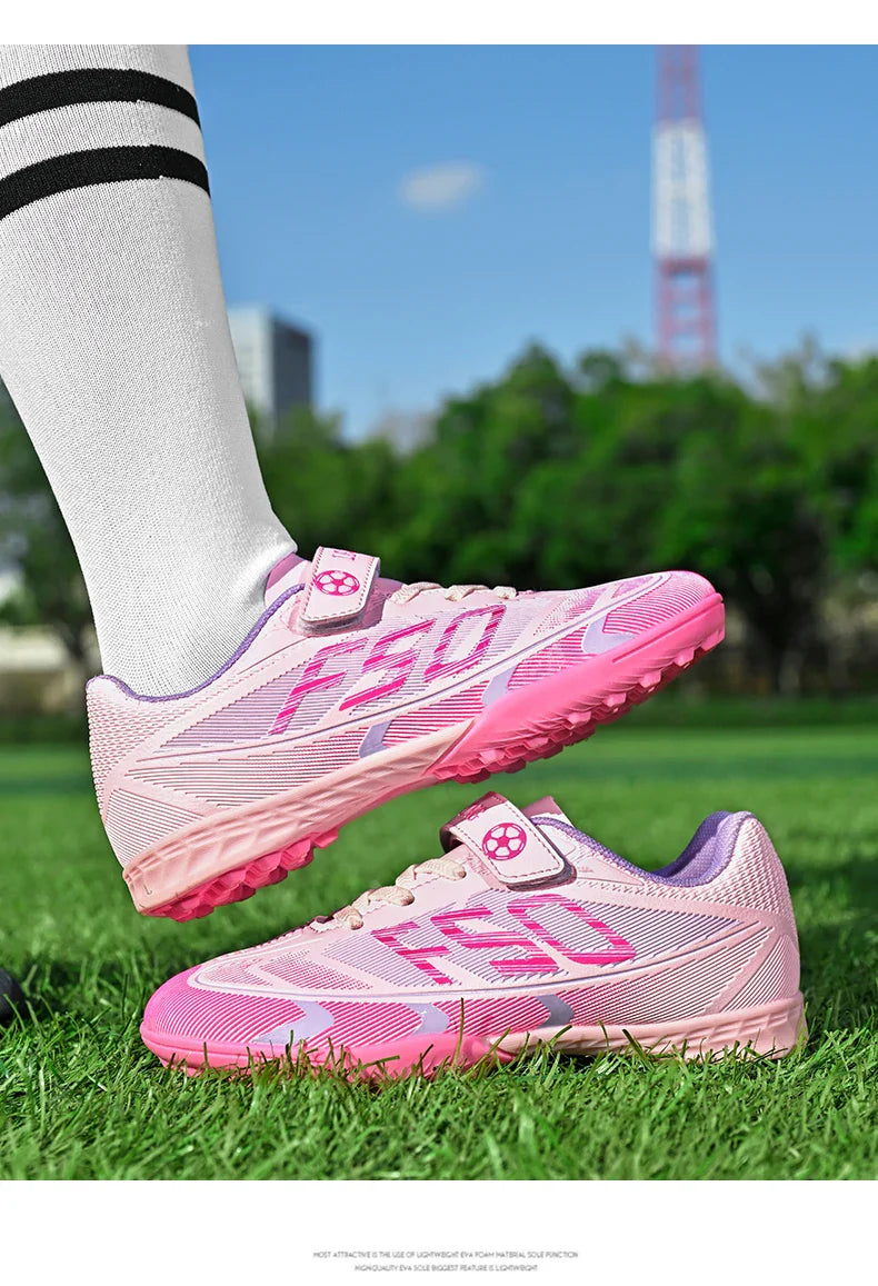 Kids Soccer Shoes School Football Boots Professional Cleats Grass Training Sport Footwear Boys Outdoor Futsal Soocer Boots 30-38