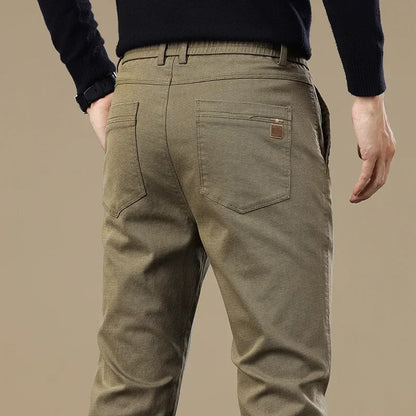 New Winter High-End Business Men's Suit Pants Autumn and Winter Slim Straight Casual Pants Versatile Fashion Trousers Korean