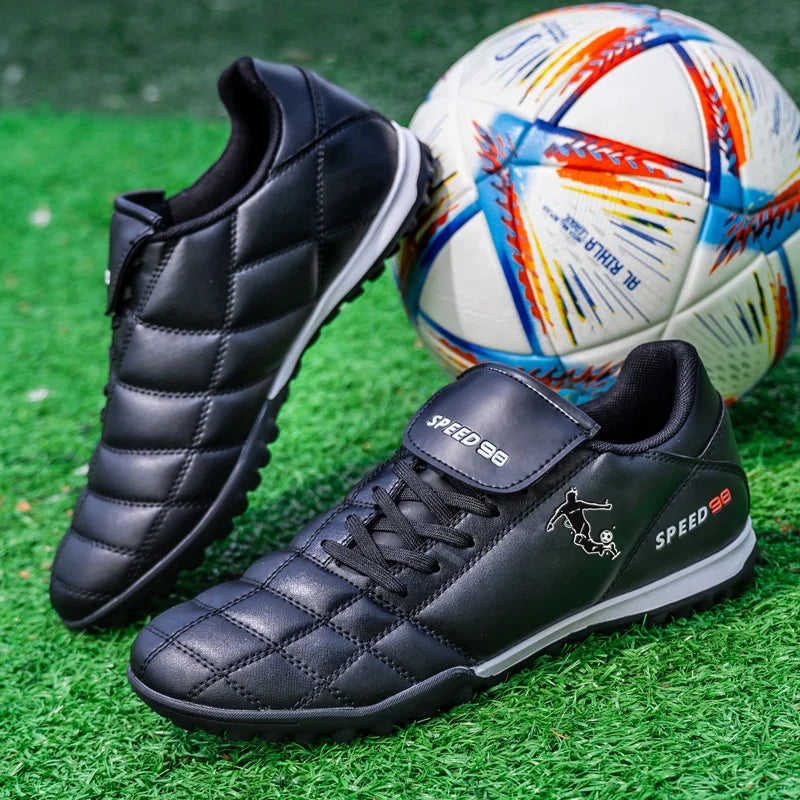Men Football Boots FG/TF Soccer Shoes Breathable Professional Turf Outdoor Non-slip Long Spikes Adult Training Futsal Sneakers