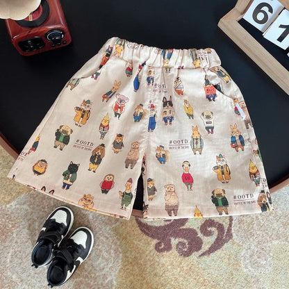 2Pcs/Sets New Summer Baby Boys Clothes Suit Children Cartoon Shirt Shorts Toddler Clothing Infant Casual Costume Kids Tracksuits