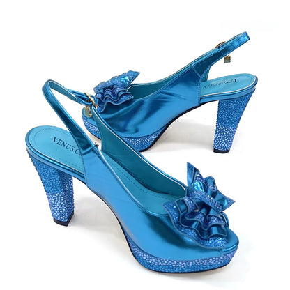 Italian Design Fashion Style Ladies Shoes With Matching Bag Set 2024 Nigerian Shoes and Bag Set in Wine Color