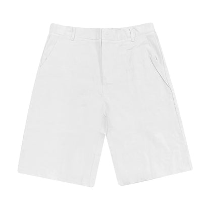 2025 Summer Cotton Linen Shorts for Men Solid Casual Button Pocket Beach Shorts Men's Comfortable Simple Vacation Leiture Pants