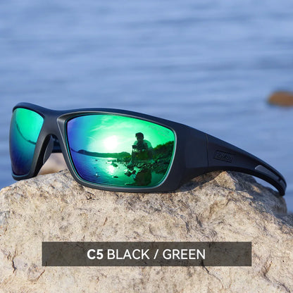 Outdoor Sports Polarized Sunglasses Men's Fishing TR90 Frame UV Protection Lens Shield Sun Glasses Women Eyewear with Box