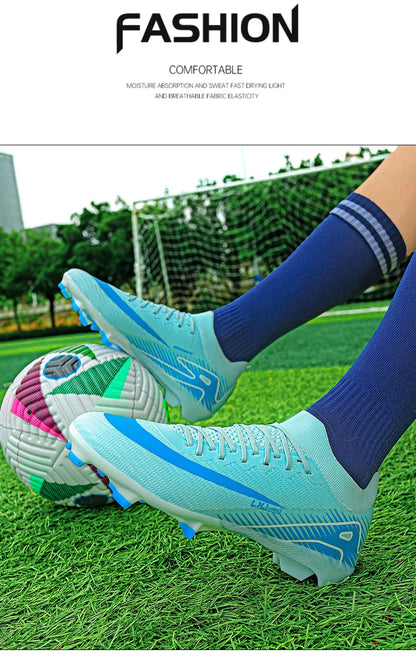 New Men's Football Boots Training FG Top Quality Non-Slip Soccer Shoes Cleats Sneakers Wholesale Drop Shipping Unisex Adult