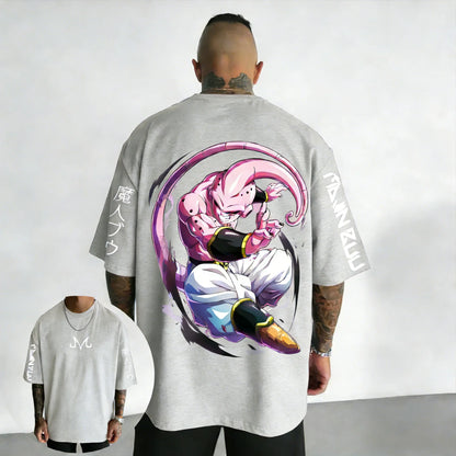 Cotton T-shirt Summer New Style Men's Street Hip Hop Loose Casual Short Sleeve Top