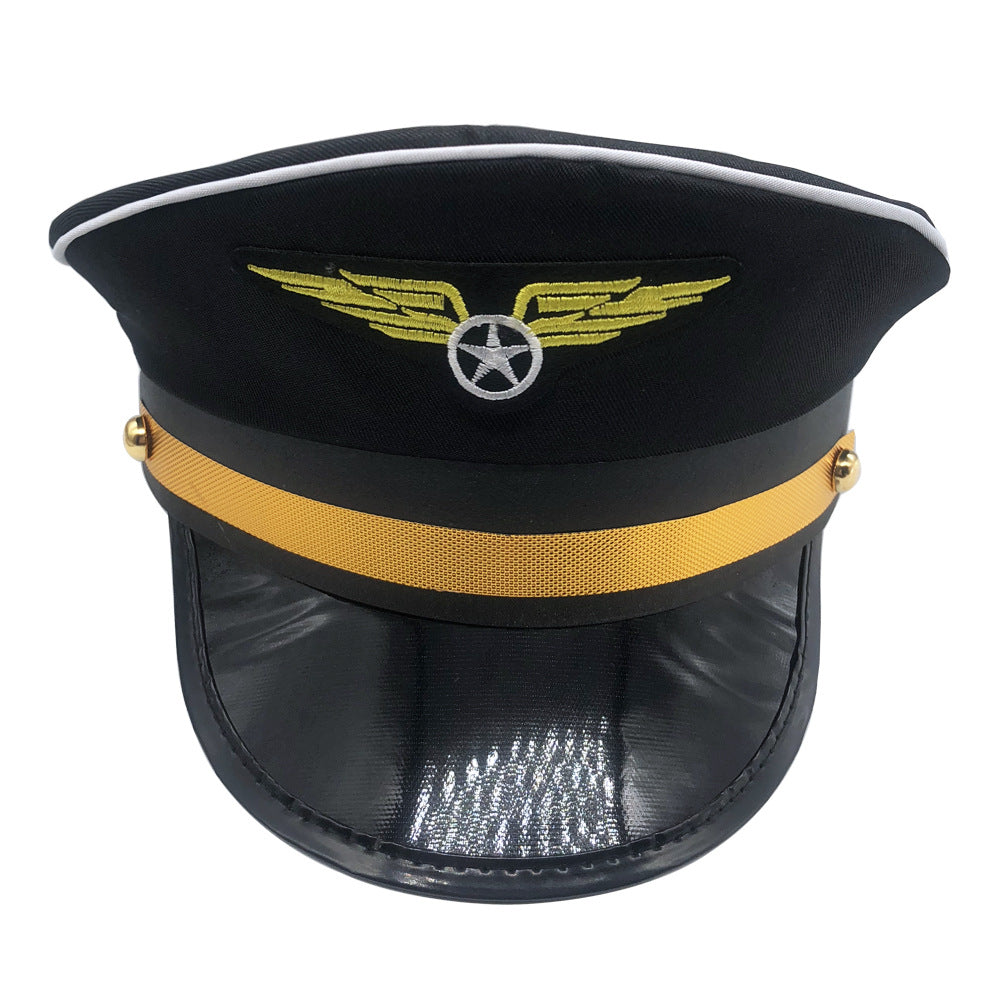 Men Women Baseball Caps Adult Adjustable Captain Costume Admiral Hat Y2K Cosplay Sailor Pilot Hat For Costume Party Performance