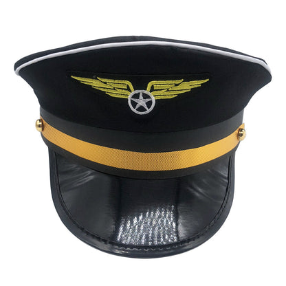 Men Women Baseball Caps Adult Adjustable Captain Costume Admiral Hat Y2K Cosplay Sailor Pilot Hat For Costume Party Performance