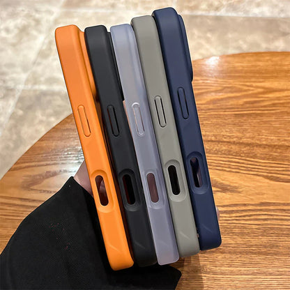 For Magsafe Metal Car Holder Ring Phone Case For iPhone 17 Pro Max 17 Air 16 15 Pro 14 13 12 11 Magnetic Bumper Back Cases Cover