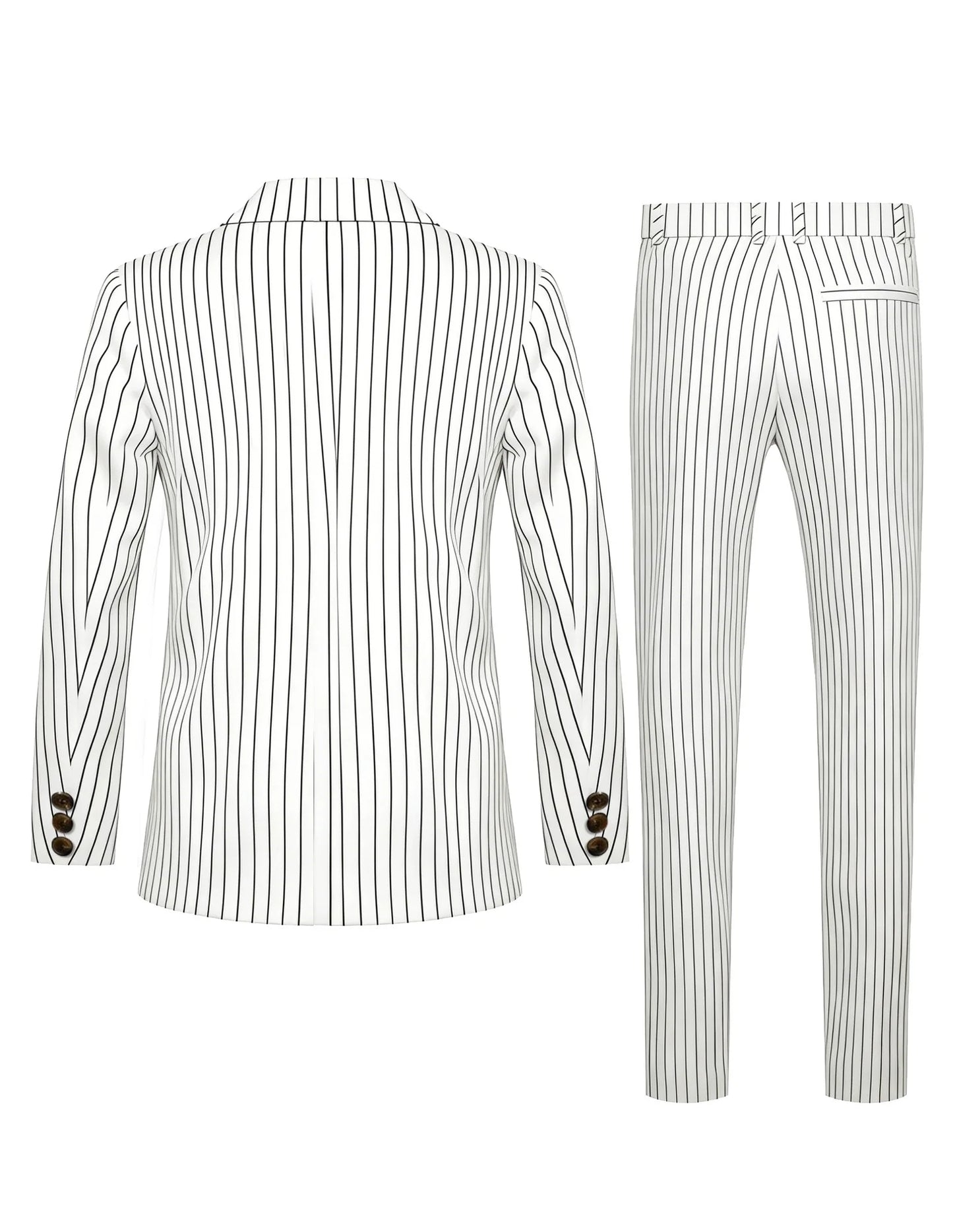 High-quality European and American Men's Clothing, Formal Suits with Stripes, Trousers for Business, Formal Dinners, Weddings