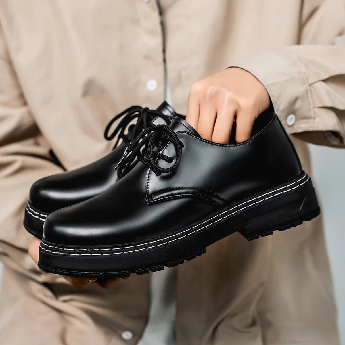 2026 men's new business casual sports shoes are versatile, comfortable, trendy, fashionable, plus size formal shoes, leather sho