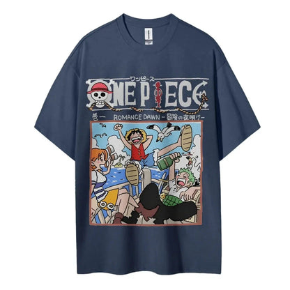 Men's 2025 Summer Casual Oversized Tee Breathable Cotton Daily Lounging and Comic Themed Parties