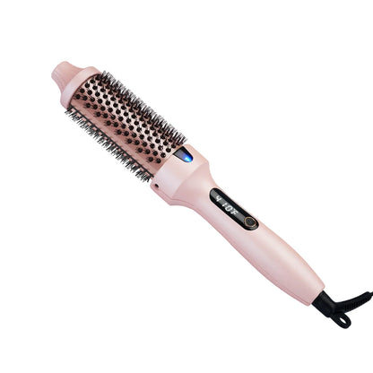 2-in-1 Fluffy Hair Straightening Comb Curling Iron for Inner Buckle & Bangs Styling Versatile Hair Straightener And Curler