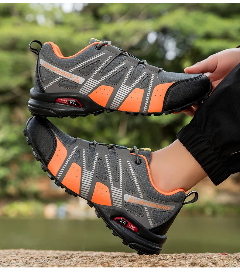 Sapatos de Caminhada Masculinos e Femininos Impermeáveis para Exteriores Tênis de Treino com Cadarço para Escalada Trekking Tênis de Montanha para Caminhada e Caça Tênis Táticos