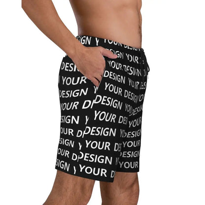 Add Design Board Shorts Summer Custom DIY Made Your Image Hawaii Board Short Pants Men Sportswear Quick Dry Design Swim Trunks