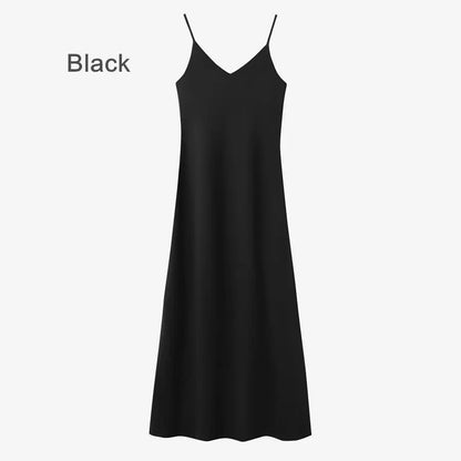 woman clothes thicken ribbing closed-fit wrap tops + Satin Adjustable straps dress (ship out in 1 day)