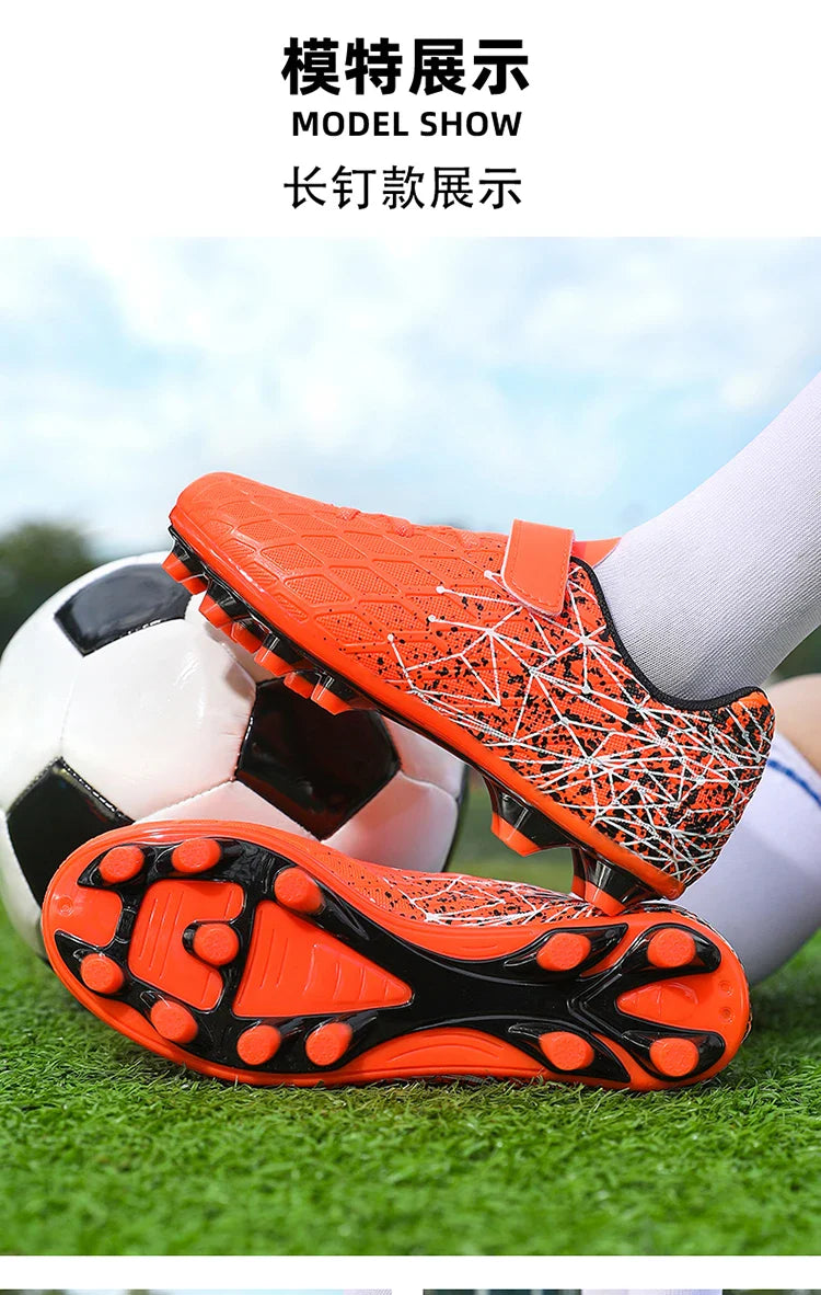 New Men Kids Soccer Shoes Cleats Match Grass Boys Professional Football Boots Ultralight Non-Slip Training Shoes Drop Shipping