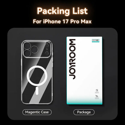 Magnetic Case For iPhone 17 Pro Max Case Anti Yellow Transparent Cover For iPhone 17 Pro Max Wireless Charger Thin Cover