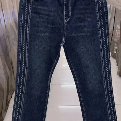 Women's Elastic High Waist Jeans