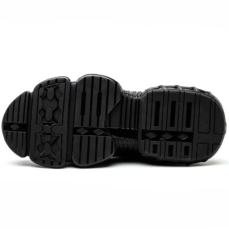 Men's Safety Shoes Air Cushion Protection Safety Boots Fashionable Casual Shoes Breathable Odor Protection Men's Work Shoes