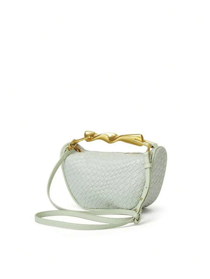 Summer Half-Moon Beach Straw Shoulder Bags Women's Straw Bucket Bag Purse Woven Straw Handbags Casual Tote Crossbody Bag