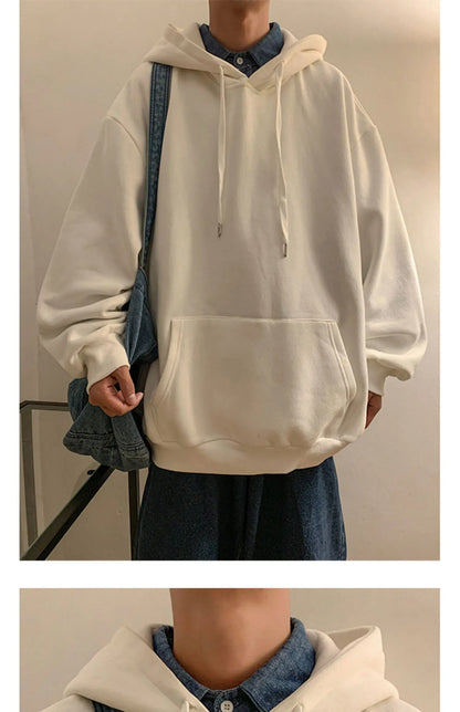 6 Colors Spring Autumn Hoodie Men Harajuku Fashion Casual Oversized Hoodies Couples Loose Hooded Sweatshirt Streetwear
