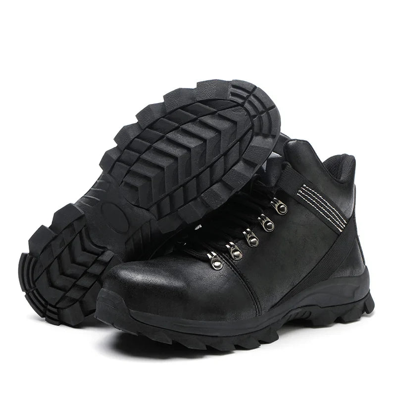 Safety Shoes Men Lightweight Sneaker Steel Toe Cap Shoes Anti-smash Puncture-Proof Work Safety Shoes Protective Boots Work Shoes