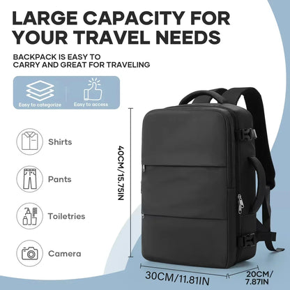 Luggage Cabin Bag, 40x30x20 Bag Men Women 15.6inch Laptop Bag Business  Travel Backpack，College School Backapck