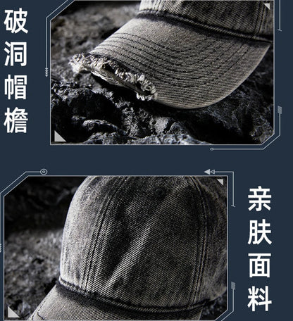 2024 Fashion New Denim Wash Do Old Vintage Baseball Cap Lady Fashion Hiphop Snapback Hat Men Big Size Sun Caps 55-62cm