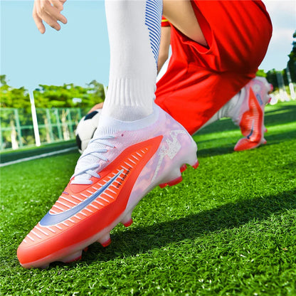 FG Mens Soccer Shoes High Quality Turf Soccer Cleats for Sneakers Training Football Boots Chuteira Campo 35-45