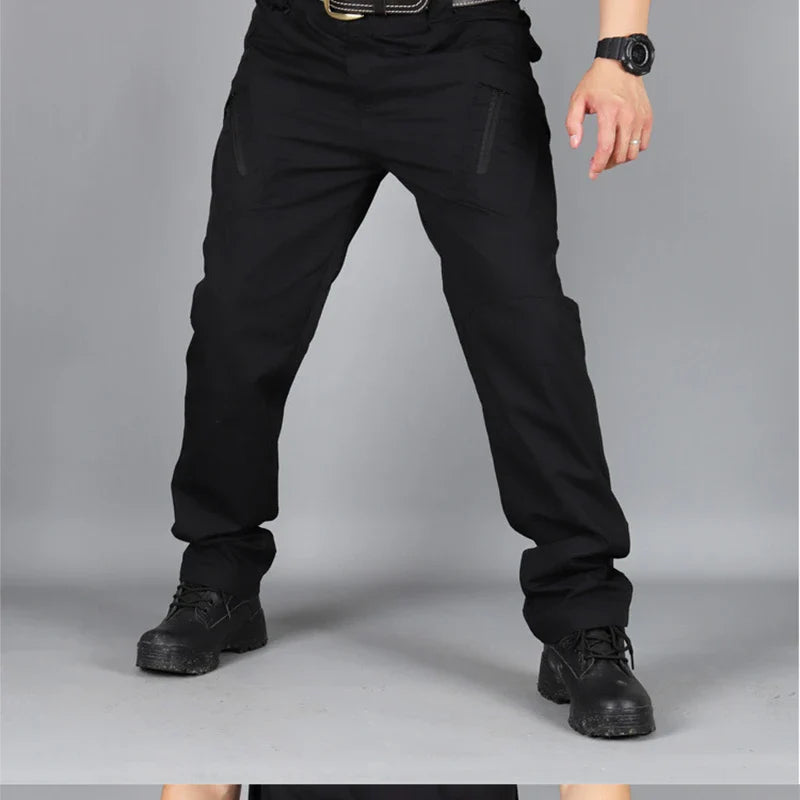 New Casual Tactical Pants Men Cargo Pants Multi Pockets Safari Style Trousers Waterproof Male Streetwear Hiking Plus Size S-6XL