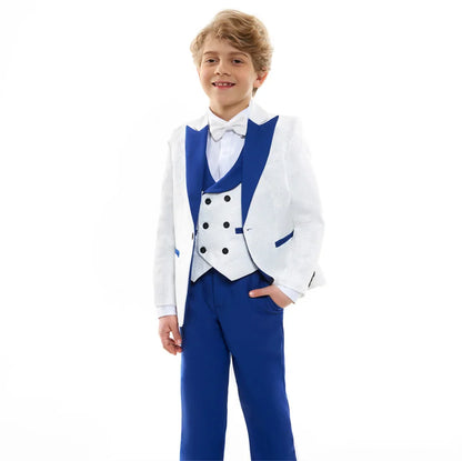 Trendy Boy Christmas Ceremony Suit Fashionable Kids Holiday Formal Outfit For Children Winter Celebration Attire