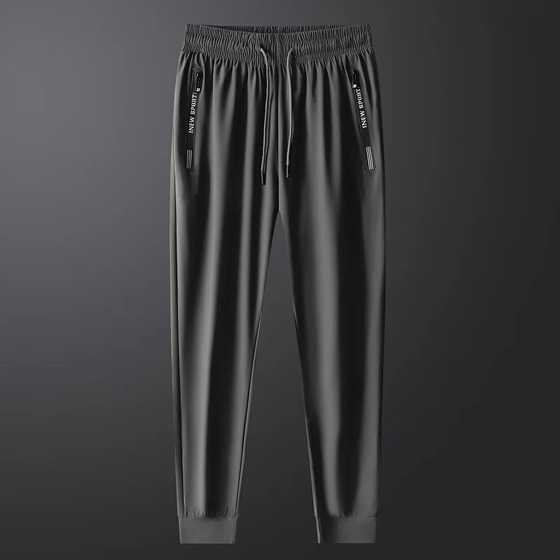 Running Pants Zipper Quick Dry Summer Fishing Outdoor Jogging Sweatpants Men Fitness Trousers Training Sport Long Pant Workout