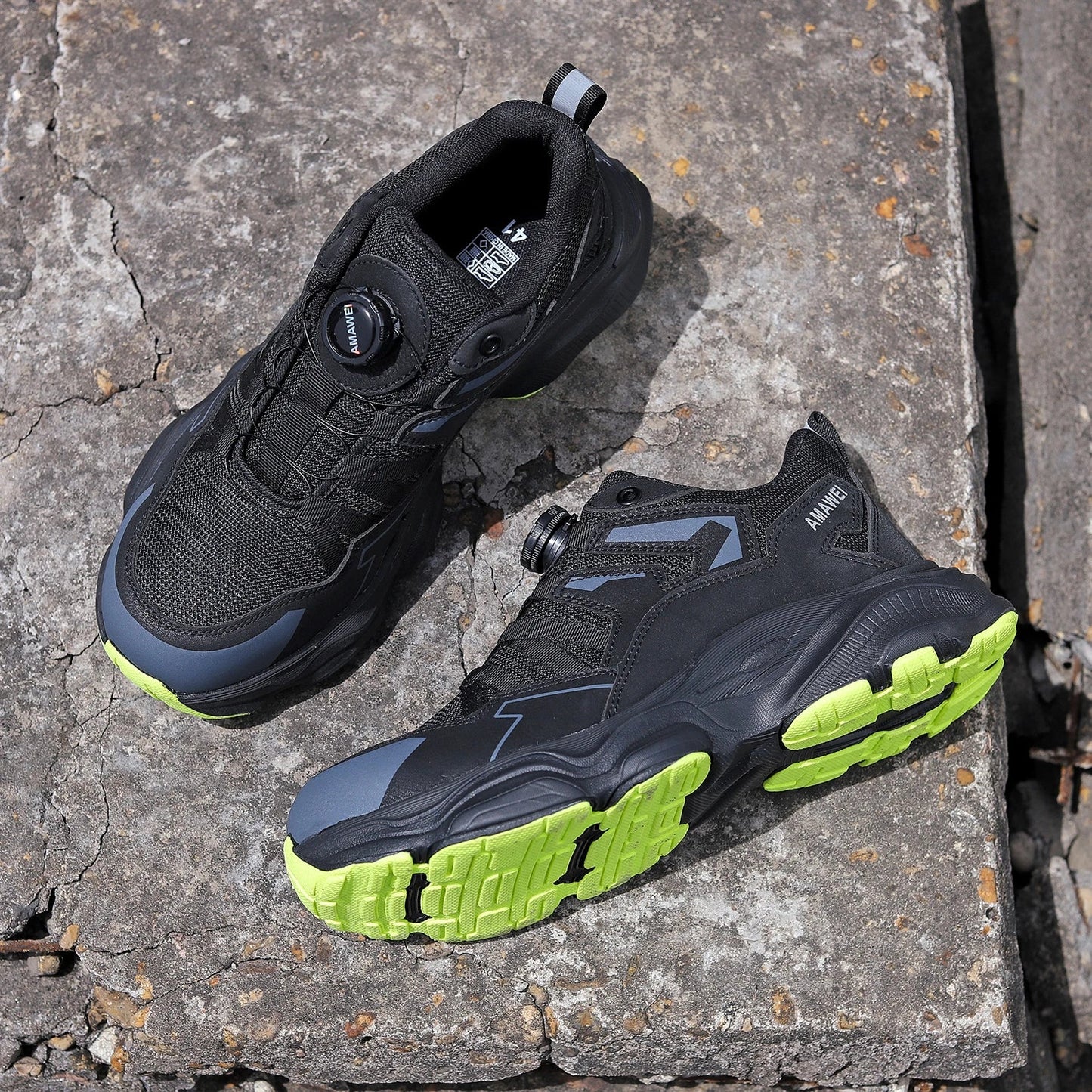 Steel Toe Safety Shoes Men, Anti-Puncture Anti-Smash Non Slip Industrial Work Boots, Lightweight CE New Work Safety Shoes