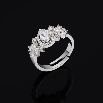 Luxury 4 Pieces Bridal Wedding Jewelry Set for Women Sparkling Cubic Zirconia Nigeria Bride Accessories