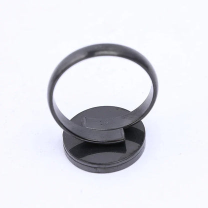 10pcs rose gold plated Fitting 12mm round cabochon ring blanks adjustable stainless steel base setting diy jewelry bezels