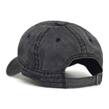 Washed Cotton Baseball Cap Men Women Casual Vintage Dad Hat Adjustable Trucker Style Low Profile Outdoor