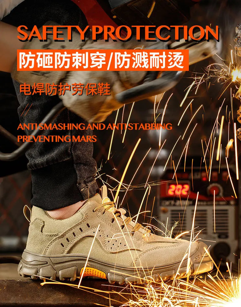 Anti-smashing Anti-piercing Light Work Just Baotou Men's Protective Electric Welding Labor Insurance Shoes