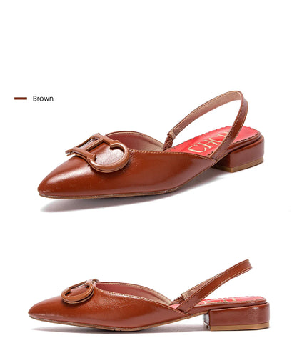 Women's Sandals 2024 New Black Pointed Flat bottomed loafers Simple Black Business Women's Shoes