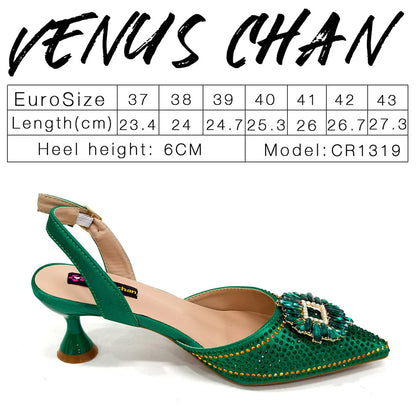 Sandálias Femininas Nigerianas de Alta Qualidade Estilo Italiano Sandálias Africanas Femininas Marca de Grife Sapatos de Luxo Sapatos Femininos 2025