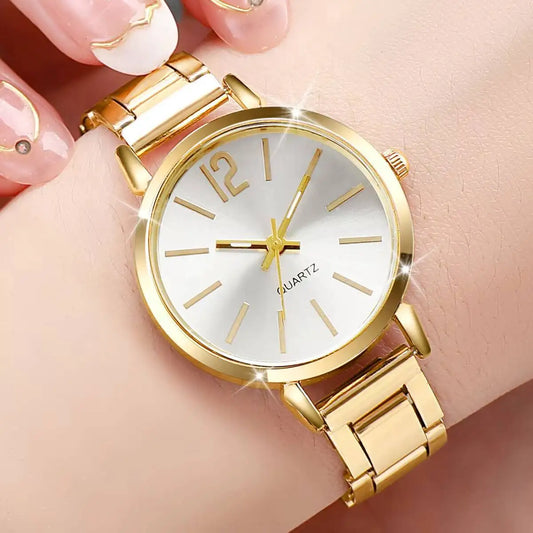 1/2/3PCS Simple Dial Women Quartz Watch Fashion Small Ladies Wristwatch Reloj Mujer Girls Clock Gift（Without Box）