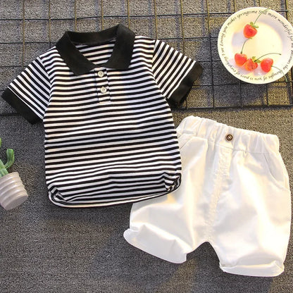Summer Fashion Baby Boy Clothes Sets T-shirt + Pants 1-4T Toddler Casual Clothing Suits Children Kids Boys Outfits Suit
