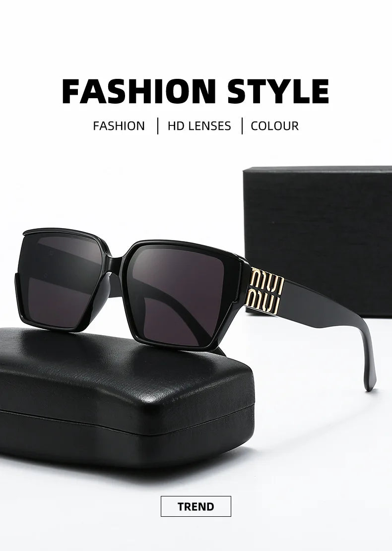 Designer Sunglasses for Women and Men Stylish Square Luxury Glasses Unisex Trend Vintage Shades UV400