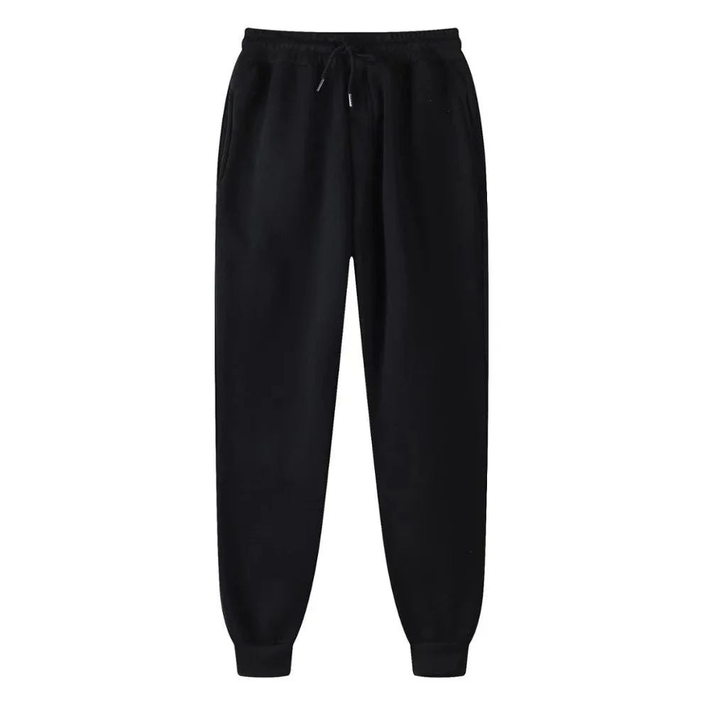 Men's casual pants, autumn and winter solid color sports pants, men's running, jogging, fitness pants, fashionable sports pants