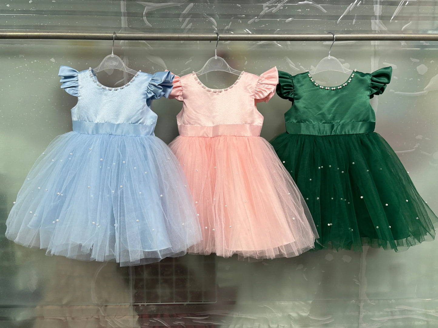 Children's dress Princess dress Western style children's wear new dress female fluffy skirt beading design Princess dress party