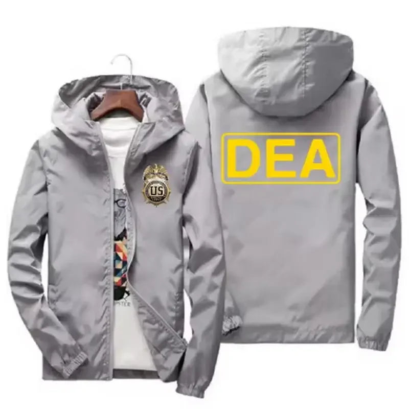 2026 Spring Men's Fashion Casual Windproof and Waterproof Outdoor Mountaineering Sport Hooded Zip-Up Jacket Top