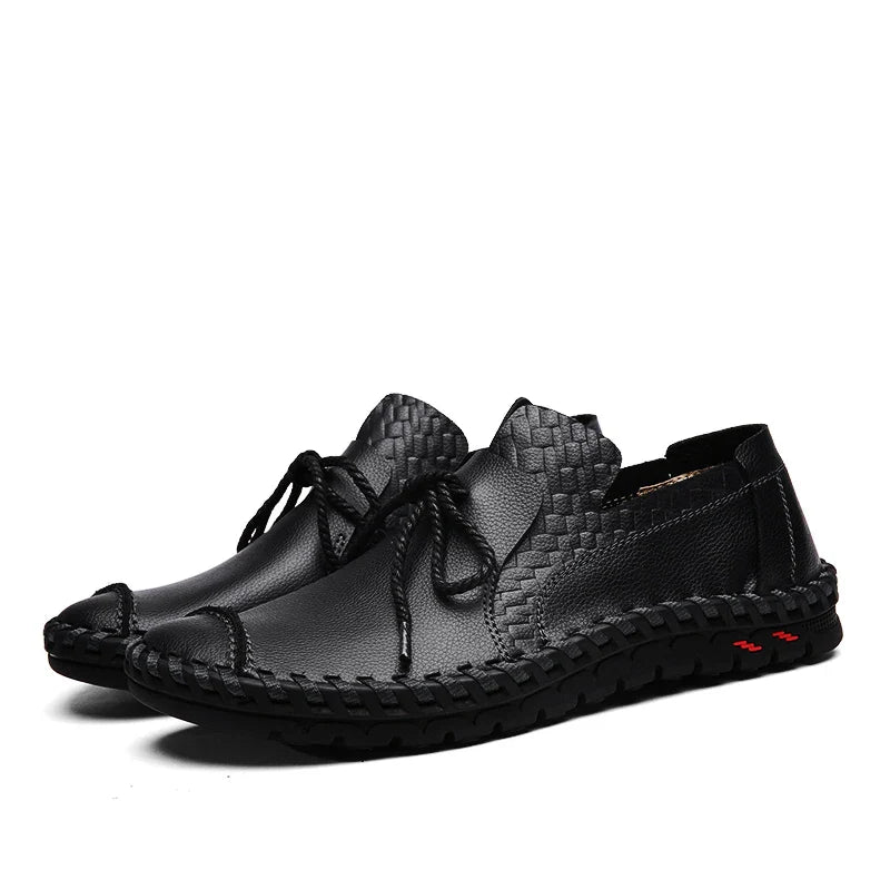 Spring Handmade Leather Men Shoes Casual Sneakers Slip On Loafers Men Driving Soft Leather Shoes Men Hot Sale Zapatillas Hombre